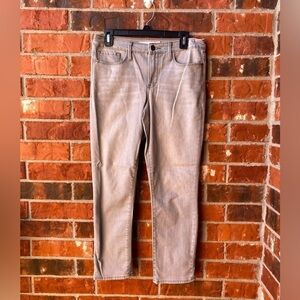 Athleta Womens 6 Sculptek Skinn Gray Kenai Light Wash Demin Jeans